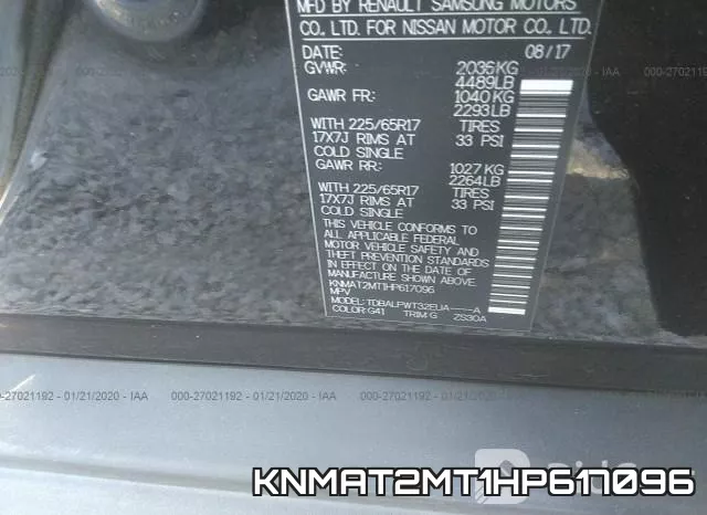KNMAT2MT1HP617096 фото 10