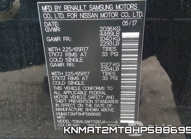 KNMAT2MT8HP588695 фото 10