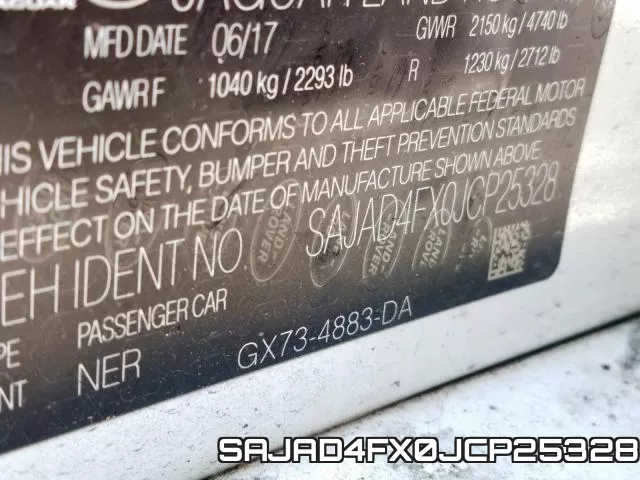 SAJAD4FX0JCP25328 фото 2