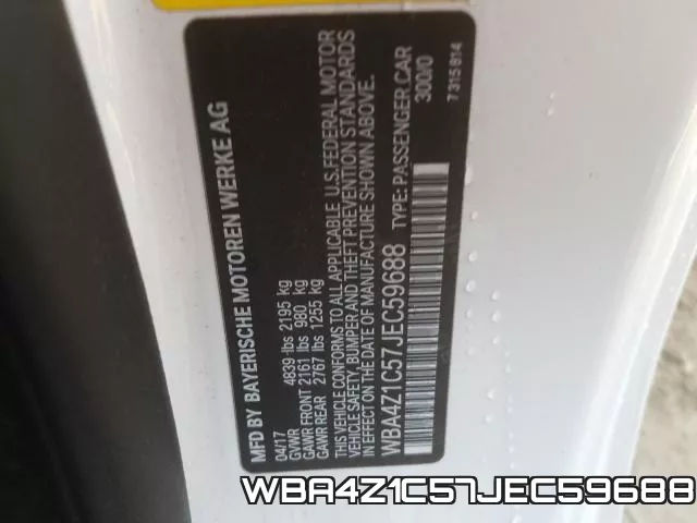 WBA4Z1C57JEC59688 фото 2