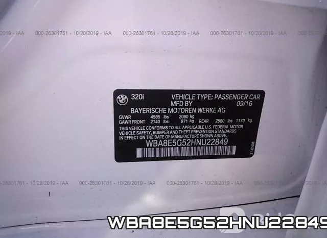 WBA8E5G52HNU22849 фото 10