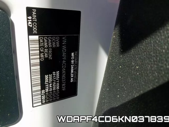 WDAPF4CD6KN037839 фото 2
