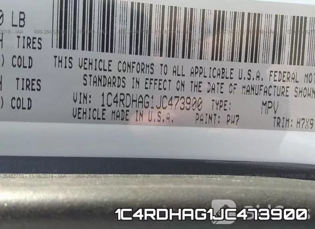 1C4RDHAG1JC473900 фото 10