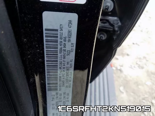 1C6SRFHT2KN519015 фото 2