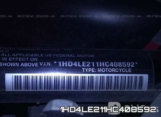 1HD4LE211HC408592 фото 2