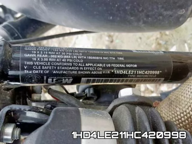 1HD4LE211HC420998 фото 2
