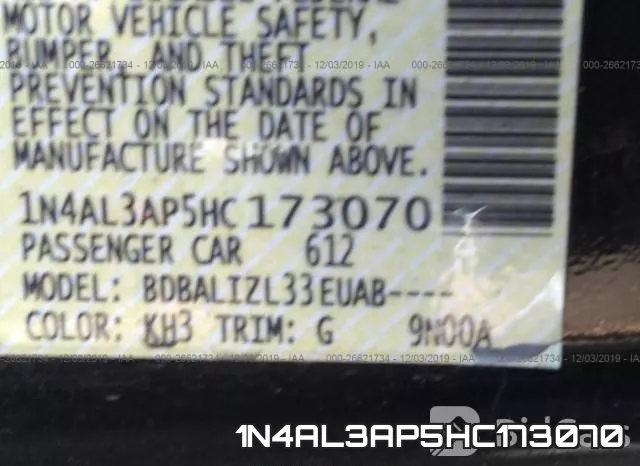 1N4AL3AP5HC173070 фото 10