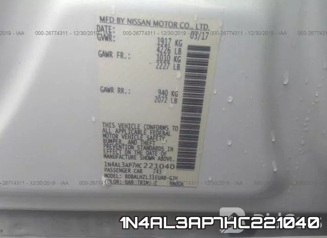 1N4AL3AP7HC221040 фото 10