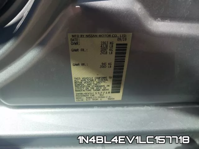 1N4BL4EV1LC157718 фото 2