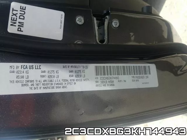 2C3CDXBG3KH744943 фото 2