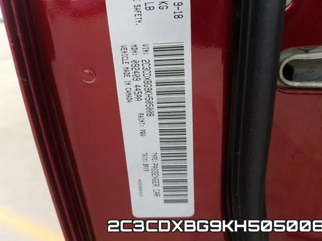 2C3CDXBG9KH505008 фото 2