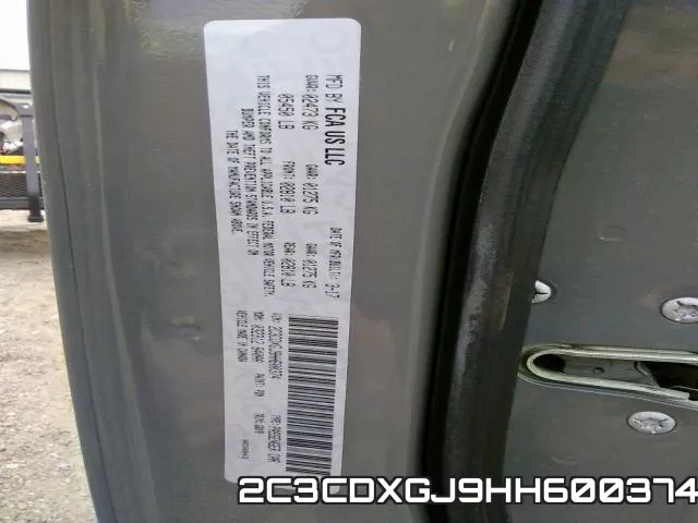 2C3CDXGJ9HH600374 фото 2