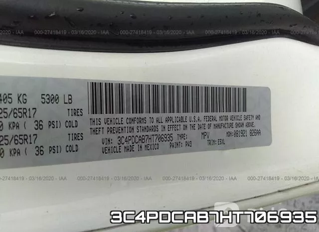 3C4PDCAB7HT706935 фото 10