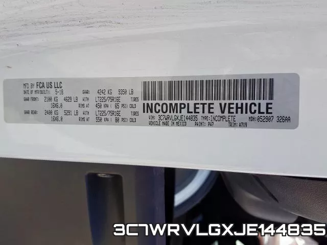 3C7WRVLGXJE144835 фото 2