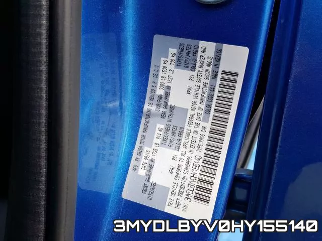 3MYDLBYV0HY155140 фото 2