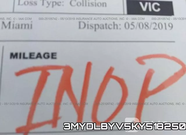3MYDLBYV5KY518250 фото 8