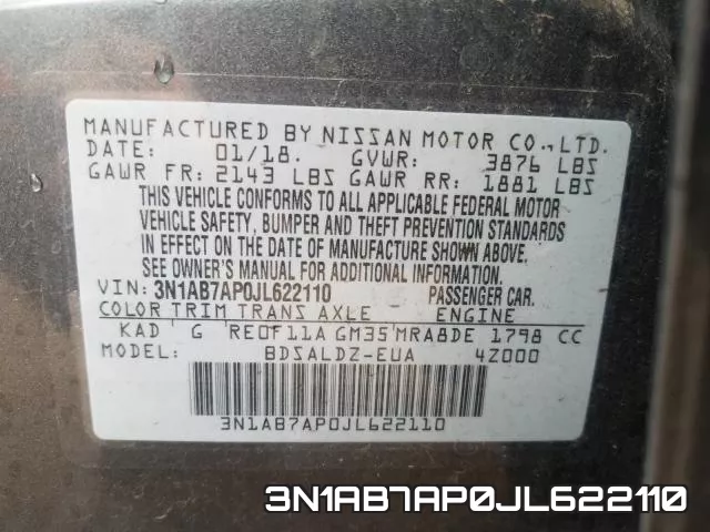 3N1AB7AP0JL622110 фото 2