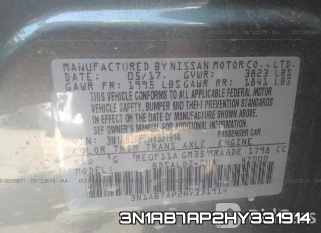 3N1AB7AP2HY331914 фото 10
