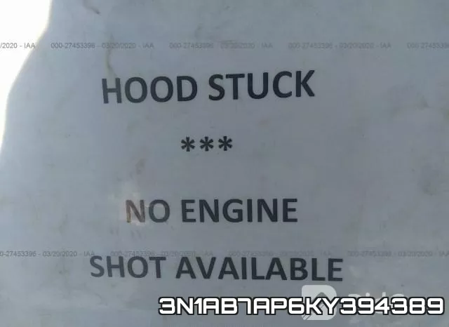 3N1AB7AP6KY394389 фото 2