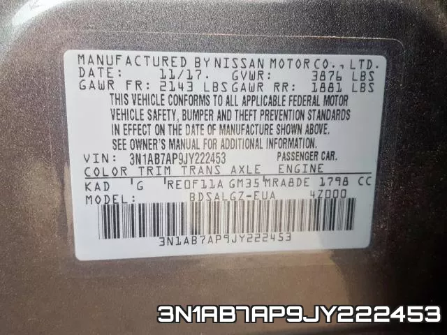 3N1AB7AP9JY222453 фото 2