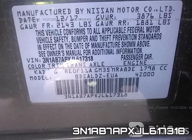 3N1AB7APXJL617318 фото 10