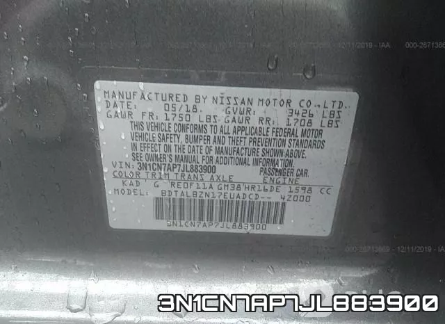 3N1CN7AP7JL883900 фото 10