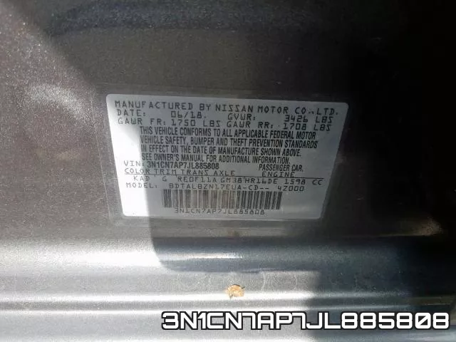 3N1CN7AP7JL885808 фото 2