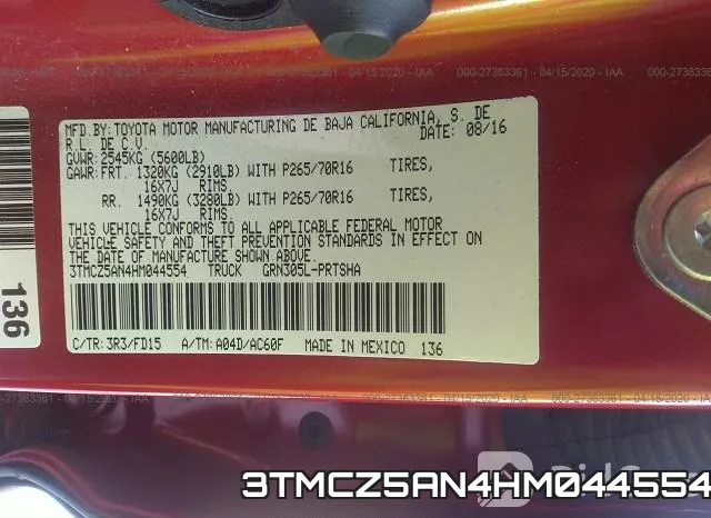 3TMCZ5AN4HM044554 фото 10