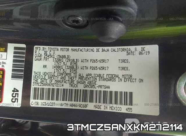 3TMCZ5ANXKM272114 фото 10
