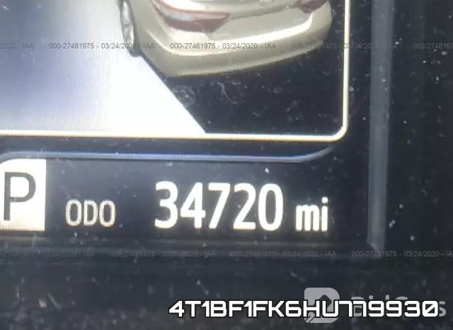4T1BF1FK6HU779930 фото 8