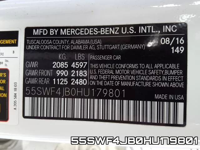 55SWF4JB0HU179801 фото 2