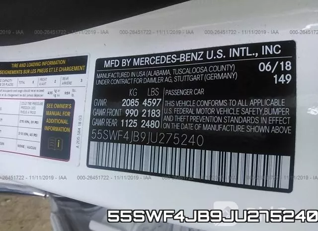 55SWF4JB9JU275240 фото 10