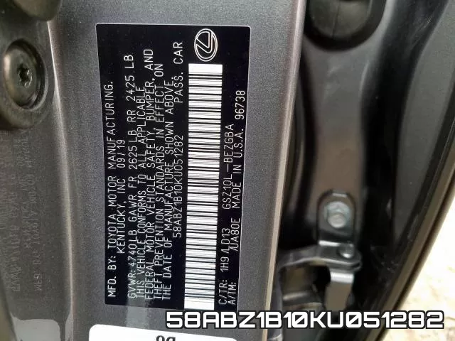 58ABZ1B10KU051282 фото 2