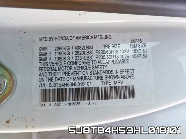 5J8TB4H53HL018101 фото 2