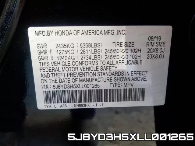 5J8YD3H5XLL001265 фото 2
