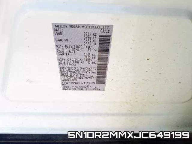 5N1DR2MMXJC649199 фото 2