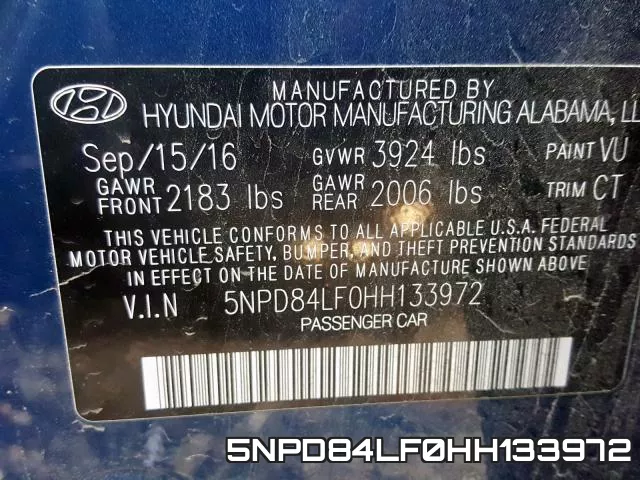 5NPD84LF0HH133972 фото 2