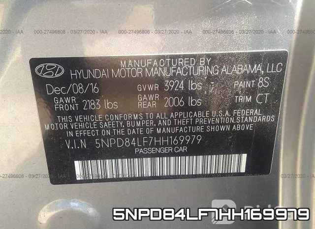 5NPD84LF7HH169979 фото 10