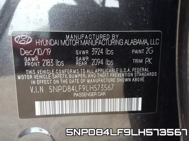 5NPD84LF9LH573567 фото 2