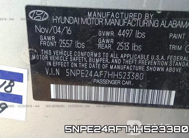 5NPE24AF7HH523380 фото 10