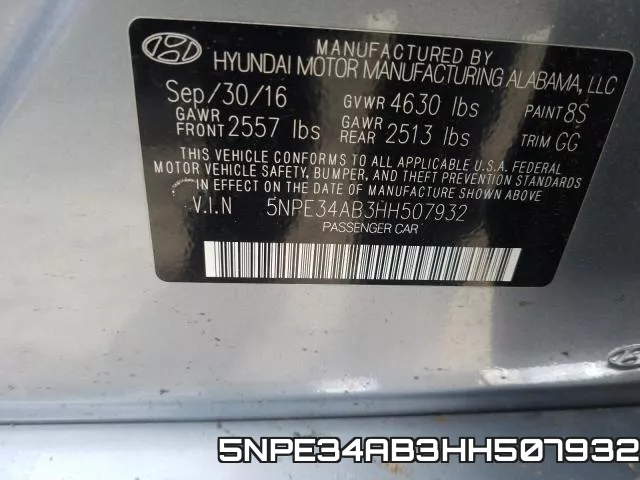 5NPE34AB3HH507932 фото 2