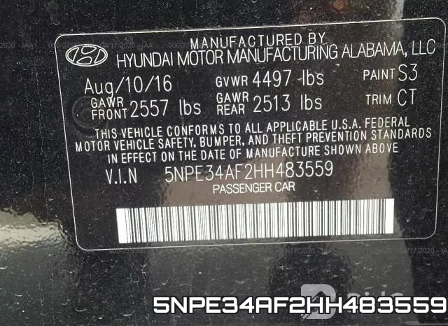 5NPE34AF2HH483559 фото 10
