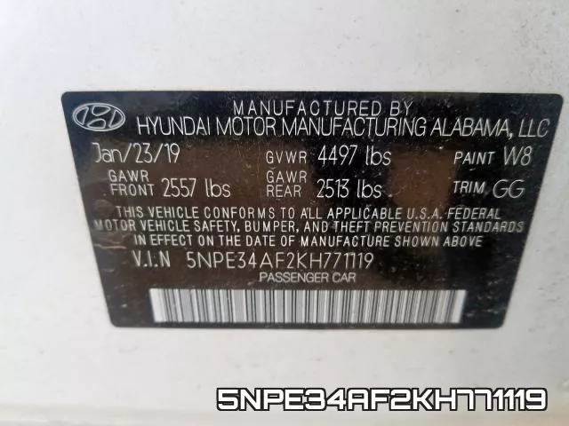 5NPE34AF2KH771119 фото 2
