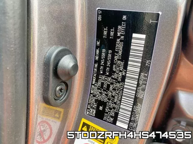 5TDDZRFH4HS474535 фото 2