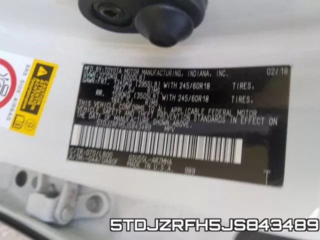 5TDJZRFH5JS843489 фото 2