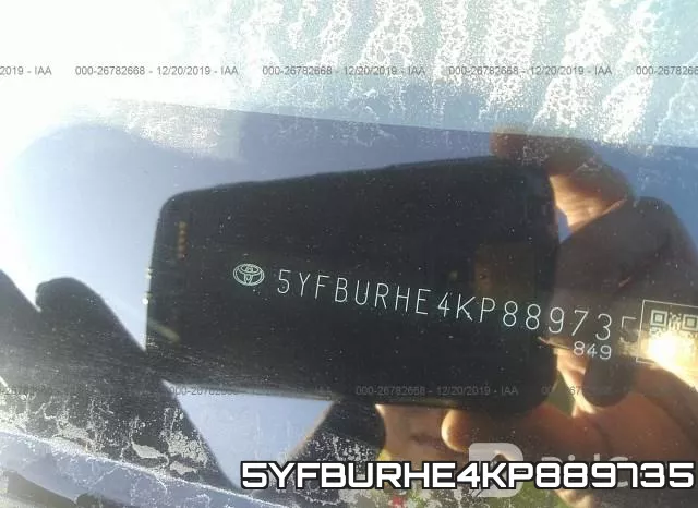 5YFBURHE4KP889735 фото 10