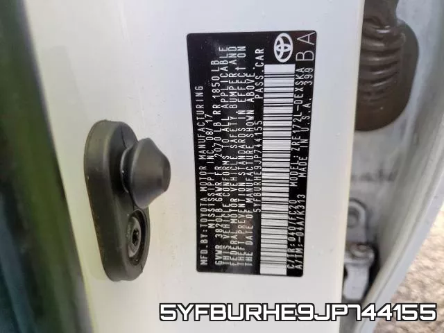 5YFBURHE9JP744155 фото 2