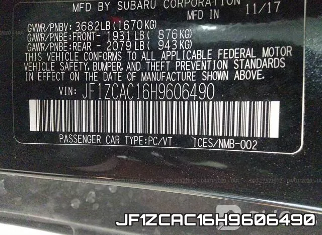 JF1ZCAC16H9606490 фото 10