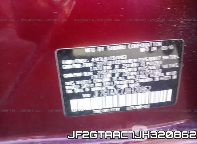 JF2GTAAC7JH320862 фото 10