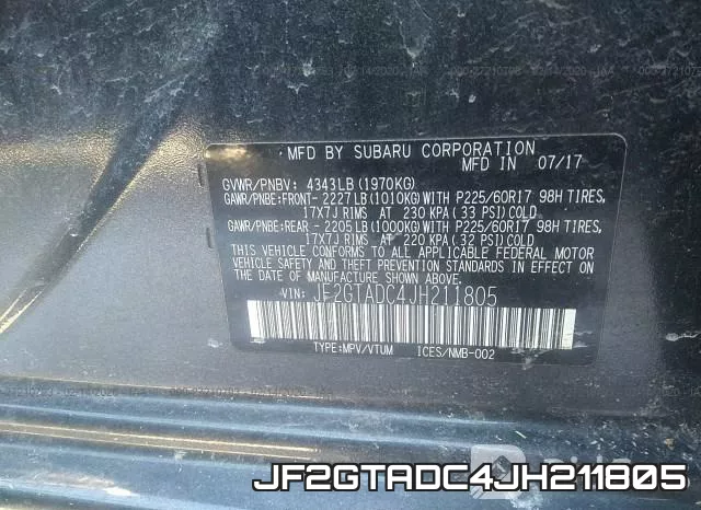 JF2GTADC4JH211805 фото 10